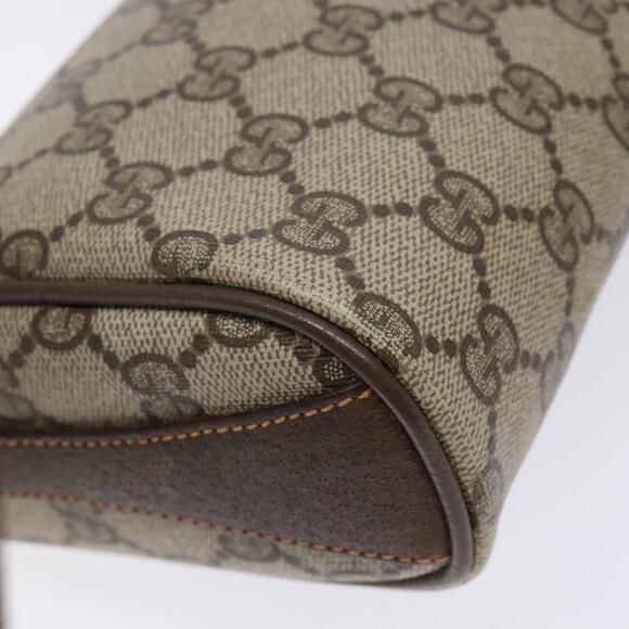 GUCCI GG Supreme Web Sherry Line Bag Pvc Beige Gold 89 02 018 - Picture 13 of 16